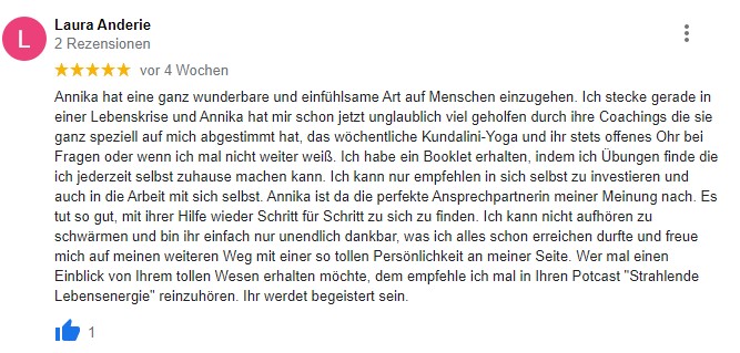 Kundenbewertung Laura