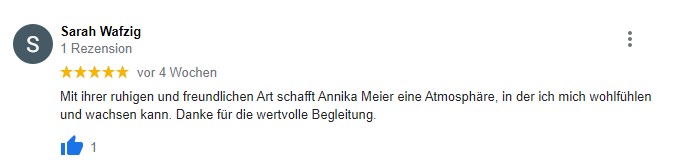Kundenbewertung Sarah